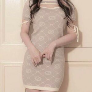 Pium Monogram Print Dress